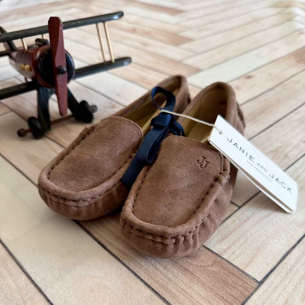NWT Janie and Jack Suede Driving Shoes